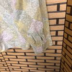 Sigrid Olsen  Green Floral Button Down Shirt Size 3X Photo 3