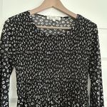 Wall Flower Long Sleeve Floral Dress Black White Size L Photo 1