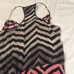 Parker  Maci chevron silk dress Large nwot racerback elastic waist Photo 8