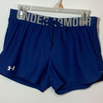 Under Armour Women's Active Heat Gear Loose Fit Athletic Shorts Blue Small Photo 0