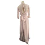 Jenny Packham Maxi Dress Blush Pink Lace and Chiffon Pleated Skirt 2 New Photo 6