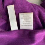 Full Tilt bright purple dolman sleeve deep V neck top with lace trim Photo 6