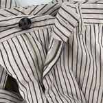 CAbi Pants SZ 6 #5316 Stripe Tick Tock Crop Business Work Office Cotton Stretch Photo 6