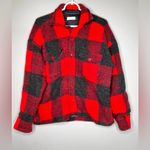 ANINE BING  Bobbi Flannel Jacket Red Coat  Size XS Photo 3