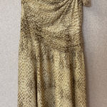 Ralph Lauren Lauren  Women Sz 10 One Shoulder 100% Silk Midi Cocktail Party Dress Photo 0