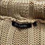 Daisy Fuentes  Cowl Neck Cable Knit Sweater L Photo 3