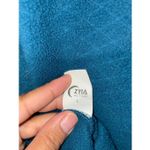 Zyia  blue and brown fleece quarter zip pull over sweater size large #741 Photo 2