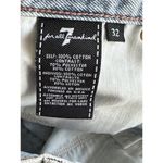 7 For All Mankind Mini Jean Skirt Light Wash Waist 32” Beach Vacation Summer Photo 4