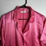 Victoria's Secret Women's Vintage Size S Gold Label Pink Button Nihtgown Satin Photo 1