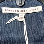 Romeo + Juliet Couture  Womens Denim Studded Jean Jacket Blue‎ Size Medium NWT Photo 4