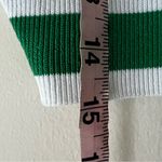 Babaton ARITZIA  sleeveless striped knit‎ top green white Womens SIZE LARGE Photo 7