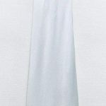 ZARA dress white midi ruffled lingerie inspired bodycon fitted wedding Photo 8