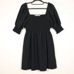 NWOT Hill House Athena Nap Dress in Black Crepe Size Large Photo 3