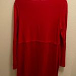 J.Jill Red Wool Blend Long Sleeve Tunic Sweater Dress Size Small Photo 11