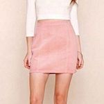Forever 21 Pink Ribbed Corduroy Mini Skirt Size M Photo 0