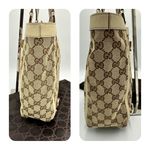 Gucci Beige/Cream GG Canvas And Leather Abbey D-Ring Tote Photo 8