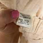 Love Riche cream raw hem jumpsuit open back tie waist women’s size medium trendy Photo 8