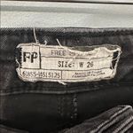Free People Black Ankle Zip Skinny Jeans Photo 2