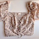 Blush NWT Boutique floral crop M Photo 0