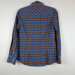 J.Crew Shirt Womens XS Blue Red Plaid 100% Cotton Long Sleeve Button-Up Preppy Photo 1