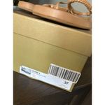 GIA BORGHINI x RHW Flat Thong Sandal Hazelnut Brown Womens Size 37 Photo 9