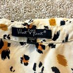 Velvet Heart Animal Print Button Top With Convertible Sleeves Photo 6