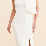 C/MEO COLLECTIVE White bow midi bride dress size small Photo 0