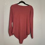 Old Navy  Casual Maroon Squareneck Longsleeve Bodysuit 2x Photo 1