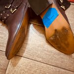 Coach Lillianna Suede & Leather Detail Studded Buckle Ankle Boots in Brown (Size 8B) Photo 10