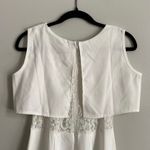 White Dress With Lace Underlay Size XS Photo 8