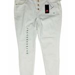 Old Navy NEW High Waist Rockstar Super Skinny Jeans Slimming White Raw Hem Sz 18 Photo 0