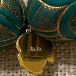 JOJO Gold Tone Green Bead Stretch Bracelet Chunky Statement Photo 2