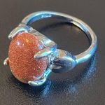 Windsor tan gemstone S925 silver ring size 6.5 Photo 2