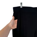 Eileen Fisher Black Pull On Viscose Jersey Crop Pants Stretch Womens Large Photo 1