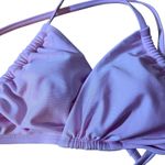 Wild Fable Women's Light Pink Lurex Twist Front Bikini Top - Size Medium - NWT Photo 5