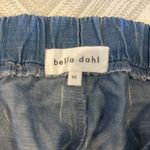 Bella Dahl  Women’s Blue with Silver Stripe Loose Fittingf Elastic Waist Pants Photo 3
