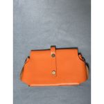 Beautiful Vera Pelle Italy Baby orange Leather Crossbody Bag, without strap Photo 2