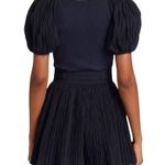 Ulla Johnson Vinny Belted Puff-Sleeve Romper Cotton blend Navy Sz 16 Photo 3