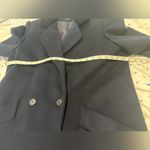 Vintage 80s J. G. Hooks Sz: 10P Long 100% Wool Navy Single Breast Peacoat. Blue Photo 2