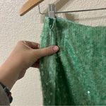 Free People Poets Sequin Sarong Skirt in Mermaid Green - Size 6 Photo 3