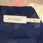 Blu Pepper Navy and Cream Boho Patterned Sleeveless Dress Photo 3