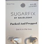 Sugarfix By Baublebar Earrings Packed and Prepped Got It In Bag Bookbag Dangles Blue Photo 1
