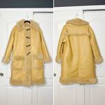 ALC Frank A.L.C. Brunswick Faux Leather & Faux Fur Camel Coat Size Small Photo 5