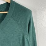 Lucky Brand V-Neck Sweater Cotton Blend Long Sleeve Casual Womens Small Sage Photo 7