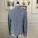 Talbots NWT  Blue Tweed Open Front Jacket Blazer Cardigan $179 M Photo 1