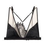 Victoria's Secret  Black Lace Dragon Tattoo Bralette with Silk Trim Photo 2