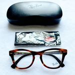 Ray-Ban Women’s Striped Havana Cat Eye Tortoise Frame Eyeglasses Photo 0