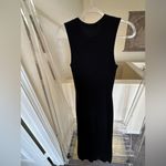 Reformation EUC Black Basil Sleeveless Cashmere Midi-Dress Photo 9