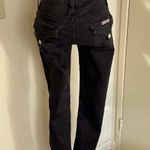 Hudson Womens Collin Skinny BLACK Jeans Flap Pockets Photo 3