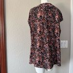 Halogen  Abstract Print V-Neck Pink Black Blouse XXL Photo 6